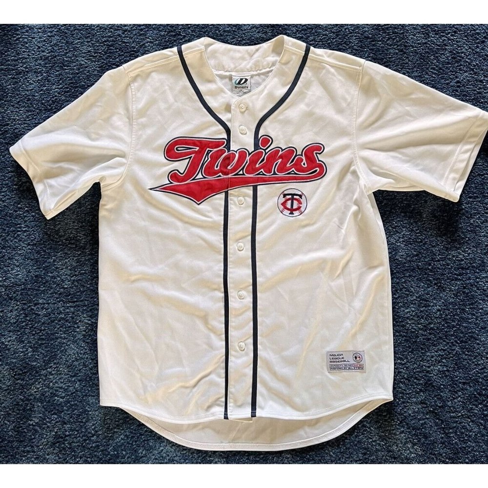Minnesota Twins Baseball Jersey Adult L White Mens Dynasty MLB